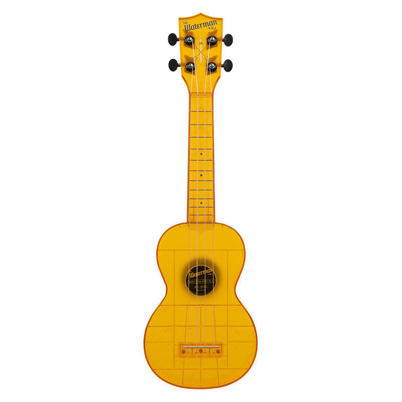 Kala KA-WMT-YL-S - Waterman, ukulélé soprano - Amber Yellow Transparent