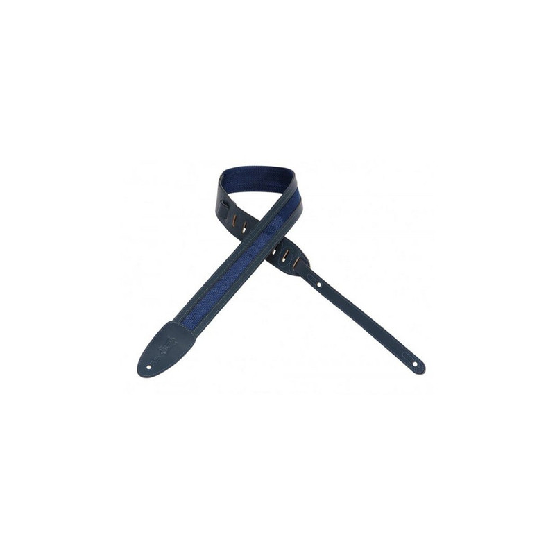 Levy's M12LP-NAV - Sangle  5  cm, polypropylène & cuir - Navy