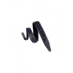 Levy's MC317DCO-BLK - Sangle  6,4  cm, cuir standard découpés avec motif daim - Black