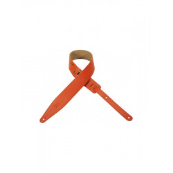 Levy's MG317LL-ORG - Sangle 6,6 cm en cuir pleine fleur, dos daim - Orange