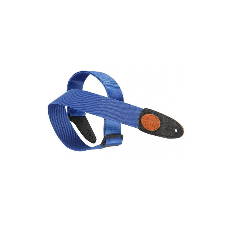 Levy's MSS8-ROY - Sangle nylon logo Levy's en cuir - Royal Blue