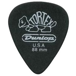 12 mediators Dunlop Tortex Pitch black 0.88 mm - 488P88