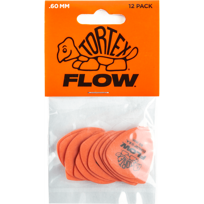 Dunlop 558P060 - Tortex flow standard 0,60mm - sachet de 12