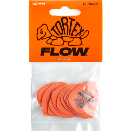 Dunlop 558P060 - Tortex flow standard 0,60mm - sachet de 12