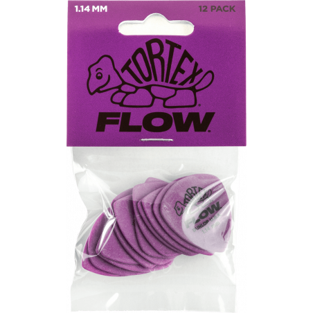 Dunlop 558P114 - Tortex flow standard 1,14mm - sachet de 12