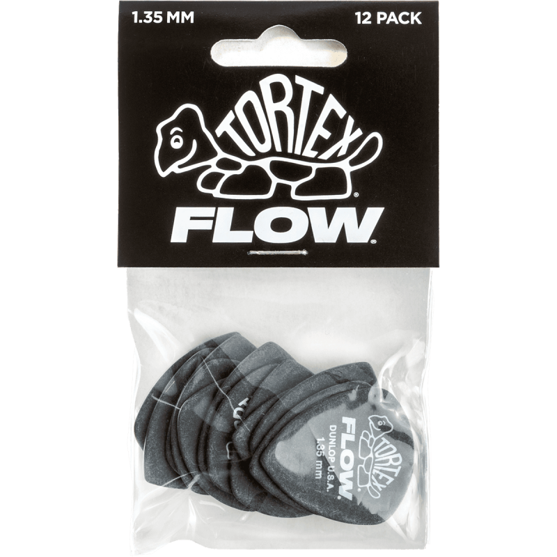 Dunlop 558P135 - Tortex flow standard 1,35mm - sachet de 12