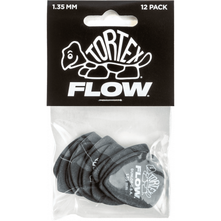 Dunlop 558P135 - Tortex flow standard 1,35mm - sachet de 12