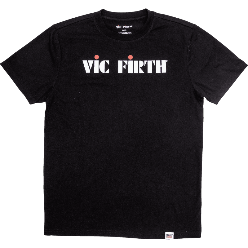 Vic Firth - Black logo tee L