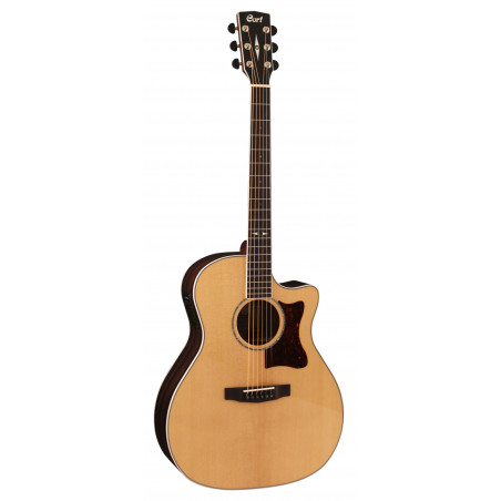 Cort GA5F-ZR – Guitare électro acoustique - table épicéa massif - manche acajou - naturel brillant