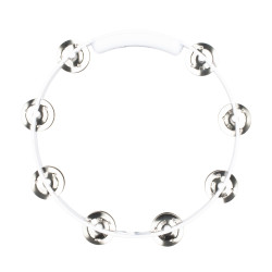 Meinl HTT10WH - Tambourin abs blanc 25cm 1r cymb