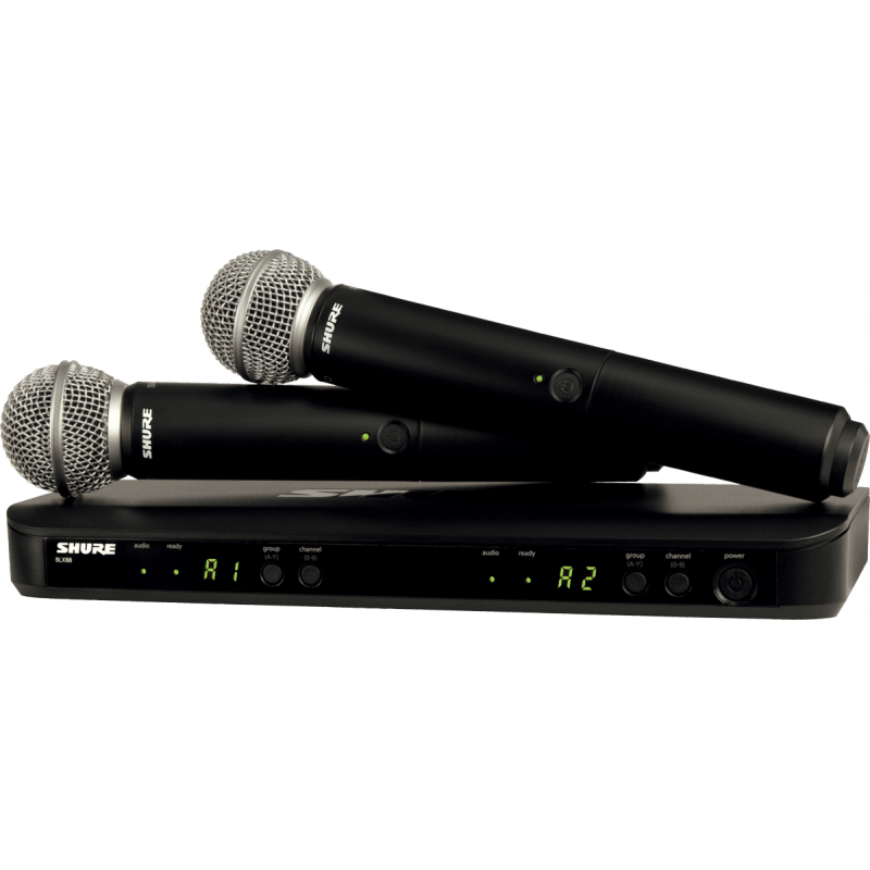 Shure BLX288E-SM58-K3E - Blx récepteur double & micro sm58 - k3e