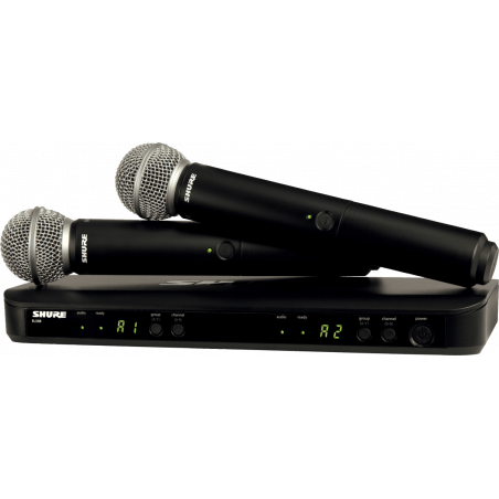 Shure BLX288E-SM58-K3E - Blx récepteur double & micro sm58 - k3e