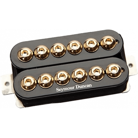 Seymour Duncan SH-8B-CC-GPP - Invader, chevalet, noir/or