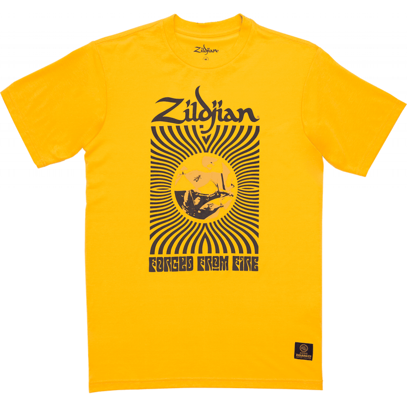 T-shirt zildjian 400 ans 60s rock s