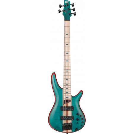 Ibanez SR1425BCGL - Guitare basse 5 cordes Caribbean Green Low Gloss (+ housse)