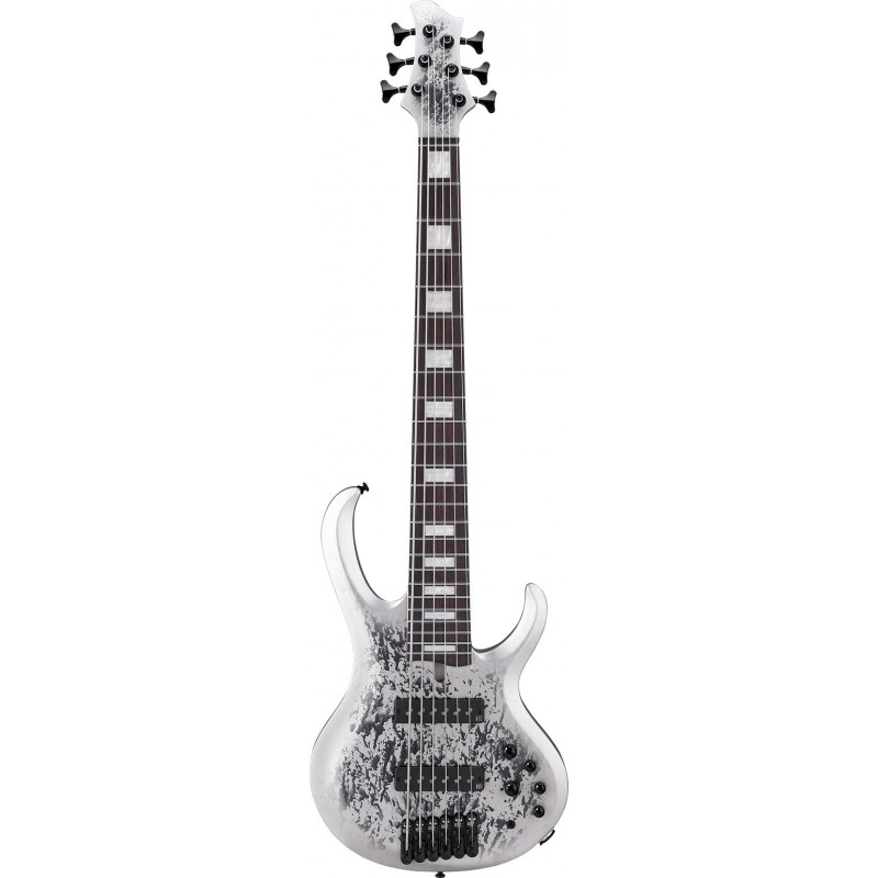 Ibanez BTB25TH6SLM - Guitare basse 6 cordes Silver Blizzard Matte