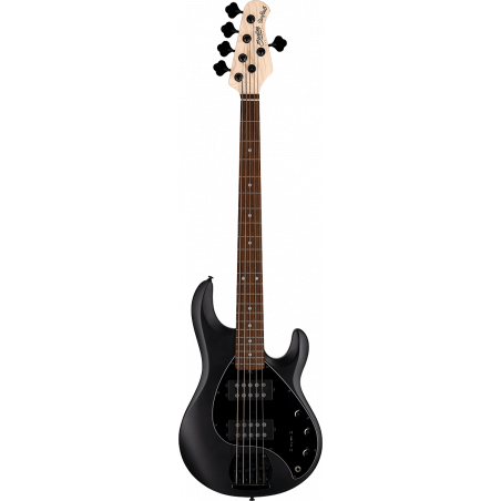 Sterling By Musicman StingRay 5 HH RAY5HH Stealth Black - Basse 5 cordes