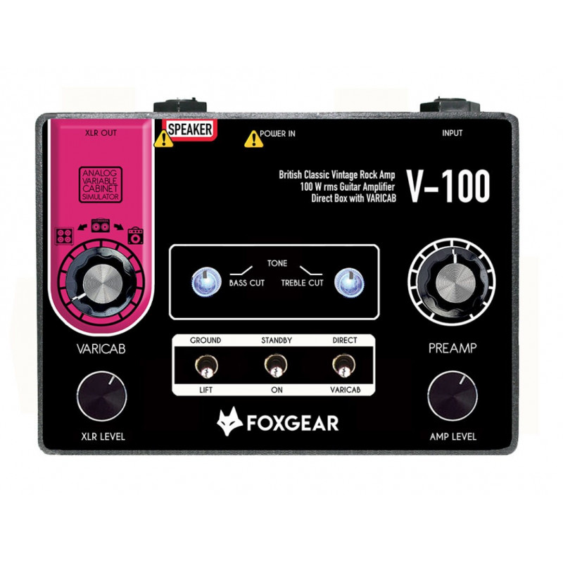 Foxgear V-100 - Ampli guitare format pédale - 100 W -