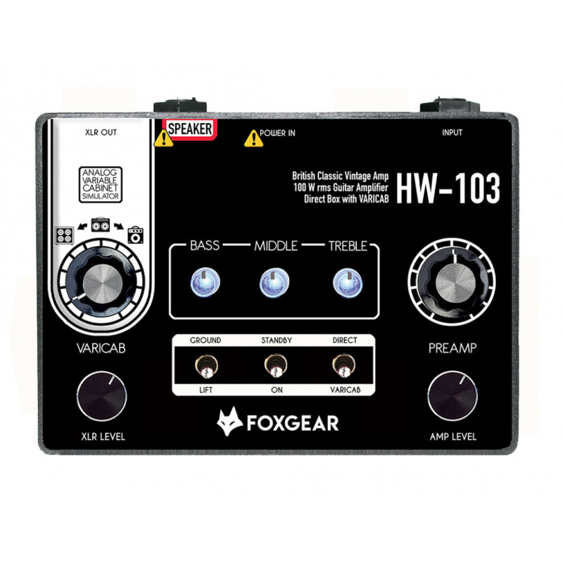 Foxgear HW-103 - Ampli guitare format pédale - 100 W - Type Hiwatt