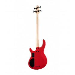 Cort C4 Deluxe - Basse électrique série Artisan C - Candy red brillant