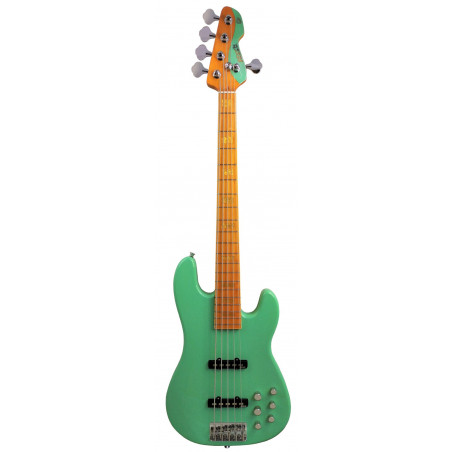 Markbass MB GV 5 - Basse électronique active 5 cordes - Gloxy Val Surf Green