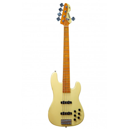 Markbass MB GV 5 - Basse électronique active 5 cordes - Gloxy Val Crème