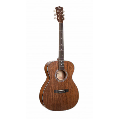 Cort PURE-O Mahogany - Guitare acoustique type OM - Naturel satiné (+ housse)