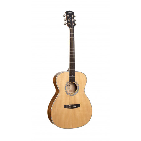 Cort PURE-O - Guitare acoustique type OM - Naturel satiné (+ housse)