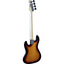 Eko VJB-3/4-SB - Basse électrique short scale type Jazz Bass - Sunburst