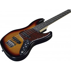 Eko VJB-3/4-SB - Basse électrique short scale type Jazz Bass - Sunburst