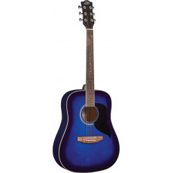 Eko RANGER6-BLU - Guitare acoustique Ranger 6 - Blue Sunburst