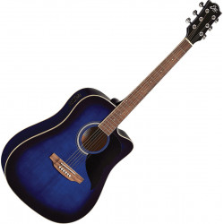 Eko RANGER6CW-EQ-BLU - Guitare électro-acoustique Ranger 6 - Blue Sunburst