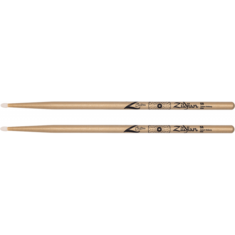 Zildian Z5ACGN-ZC - Baguettes Z Custom 5A Gold Chroma Nylon