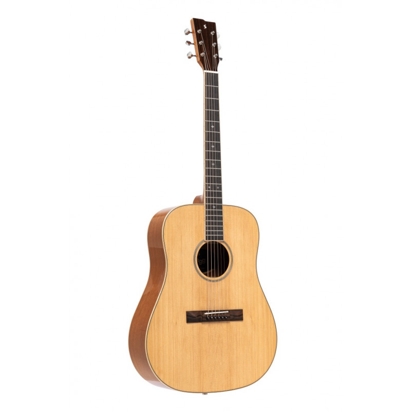 Stagg SA45 D-LW - Guitare acoustique Dreadnought série 45 table épicéa