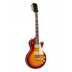 Stagg SEL-DLX DC BST - Guitare électrique série Deluxe - Dark cherry burst