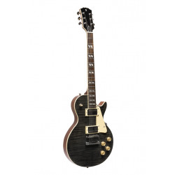 Stagg SEL-DLX TR BLK - Guitare électrique série Deluxe - Noir translucide