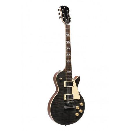 Stagg SEL-DLX TR BLK - Guitare électrique série Deluxe - Noir translucide