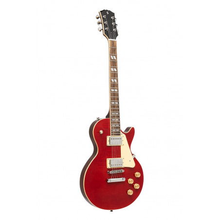 Stagg SEL-DLX W RED - Guitare électrique série Deluxe - Rouge bordeaux