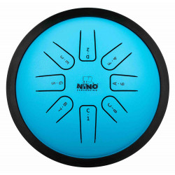 Nino NINO981 - Tongue drum 8 notes do mineur - Bleu (+ housse)