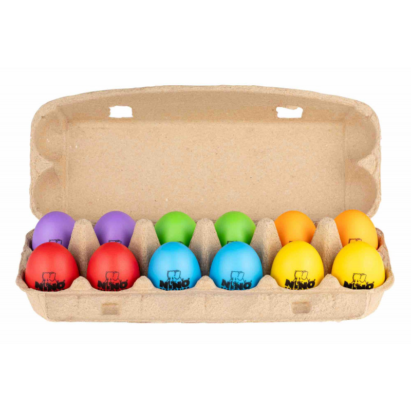 Nino NINOSET19 - Assortiment de 12 oeufs shacker (+ boîte)