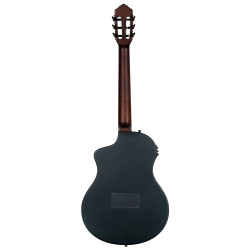 Ortega RTPSTD-NAT - Guitare électro-classique Tourplayer - Noir satiné (+ housse)