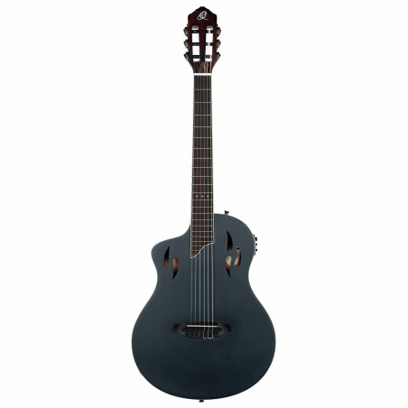 Ortega RTPSTD-SBK-L - Guitare électro-classique Tourplayer gaucher - Noir satiné (+ housse)