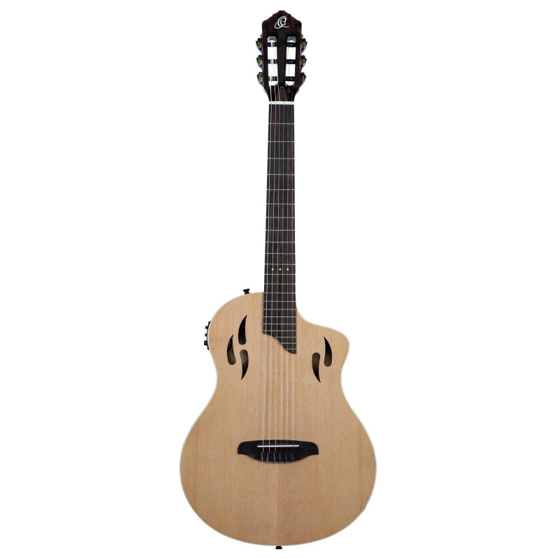 Ortega RTPSTD-NAT - Guitare électro-classique Tourplayer - Naturel brillant (+ housse)