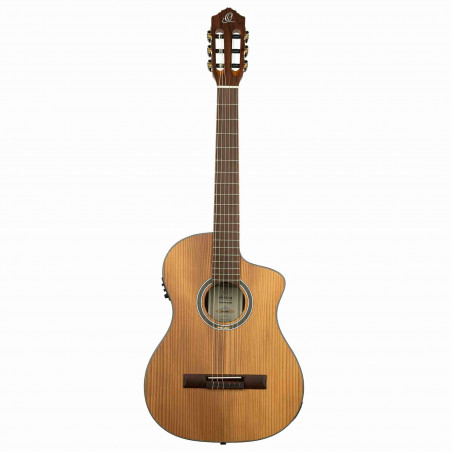 Ortega RCE23RO - Guitare électro-classique - Marron foncé satiné (+ housse)