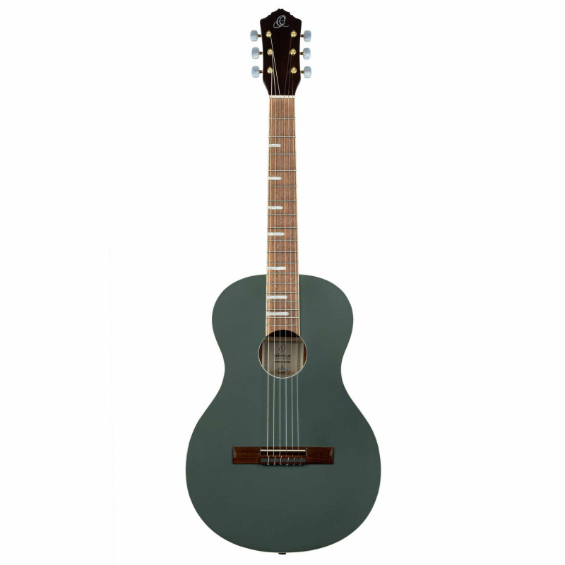 Ortega RRA-PLT - Guitare acoustique Parlor - Platinium brillant (+ housse)