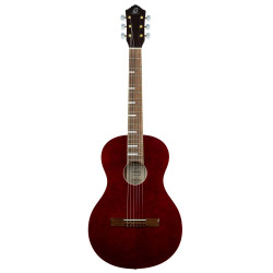 Ortega RRA-SRT - Guitare acoustique Parlor - Bordeaux brillant (+ housse)