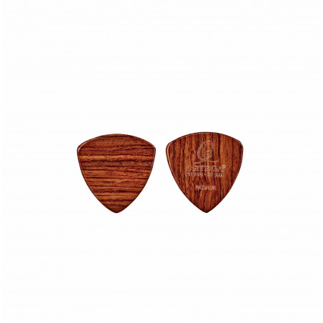 Ortega OGPWXLF-PD2 - Set de 2 médiators triangle XL en bois de padouk - 2mm