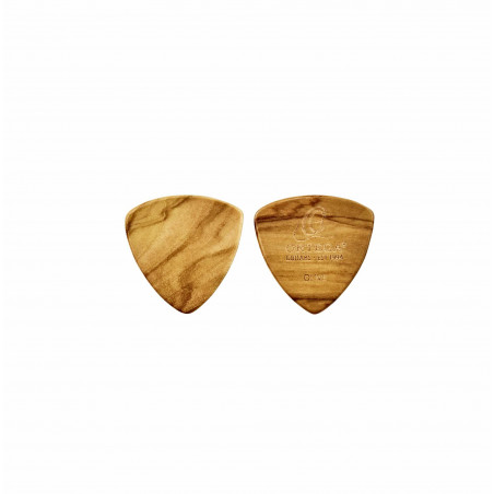 Ortega OGPWXLF-PD2 - Set de 2 médiators triangle XL en bois d'olivier - 2mm (copie)