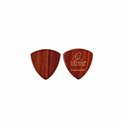 Ortega OGPWXLF-SW2 - Set de 2 médiators triangle XL en bois de sandalwood - 2mm