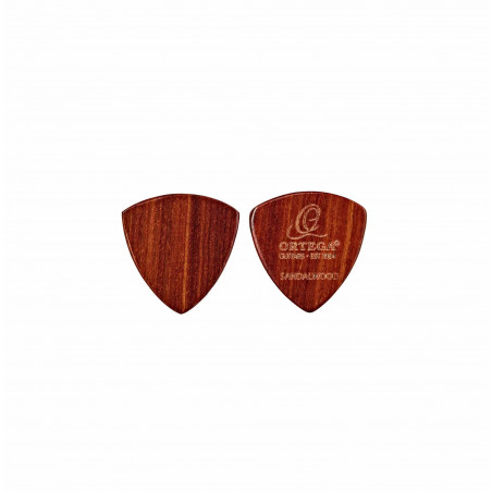 Ortega OGPWXLF-SW2 - Set de 2 médiators triangle XL en bois de sandalwood - 2mm